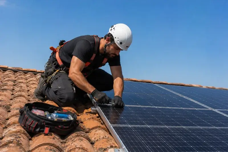 Maintenance et monitoring de panneaux solaires à Ronno